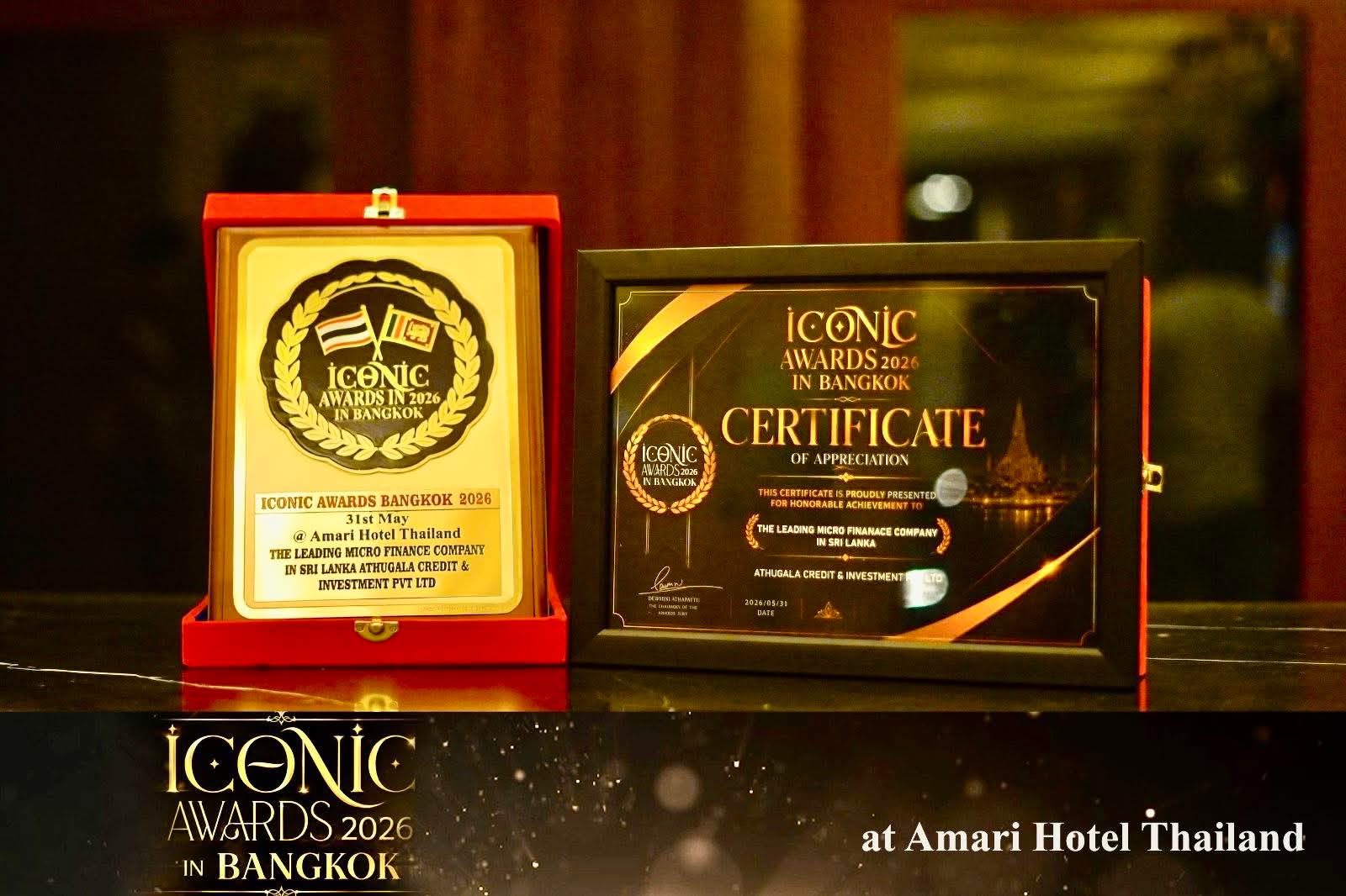 Sri Lanka’s Leading Micro Finance Company – Honored at Iconic Awards Bangkok 2026